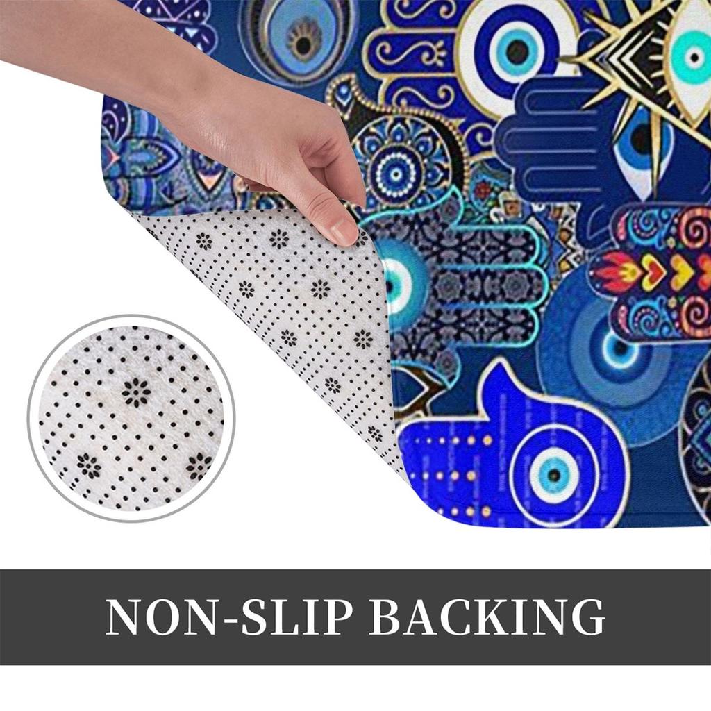 The Hand Of Fatima Printed Anti-slip Doormat Floor Mat Water oil proof Carpet Rug for Kitchen Entrance Home Balcony Footpad Mats
