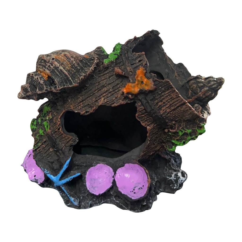 Bucket Wreckage Ornaments Reptile Hiding Cave Aquarium Hide Cave Hideout Shrimp Cave Fish Tank Decor For Aquarium Resin Crafts