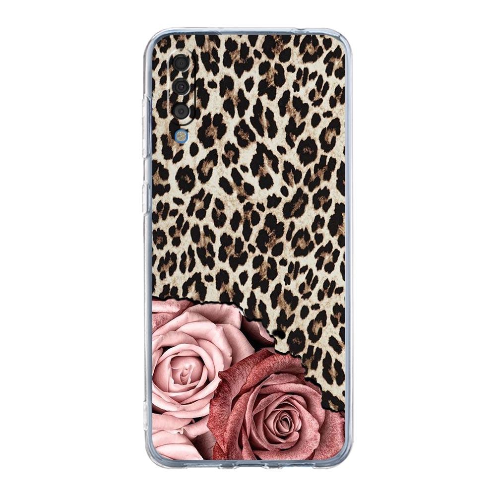 Phone Case For Samsung A14 A50 A70 A30 A40 A20E A10S A20S A02S A04S A12 A22 A32 A34 A42 A52 5G A54 Tiger Leopard Flower Cover