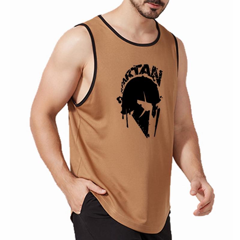 

Новинка 2024 года, полиэстеровая майка для тренировок в тренажерном зале, мужская спортивная одежда без рукавов, рубашка-стрингер, модные майки для бодибилдинга, жилет для фитнеса 3XL хаки