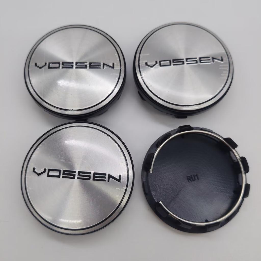4pcs 59mm Vossen Car Wheel Center Hub Rim Cap Cover VOSSEN Emblem Badge Wheel Cover Cap Hubcaps Replacement Accessories