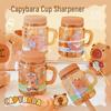 Capybara Cute Portable Pencil Sharpener for Kids - Kindergarten Safe