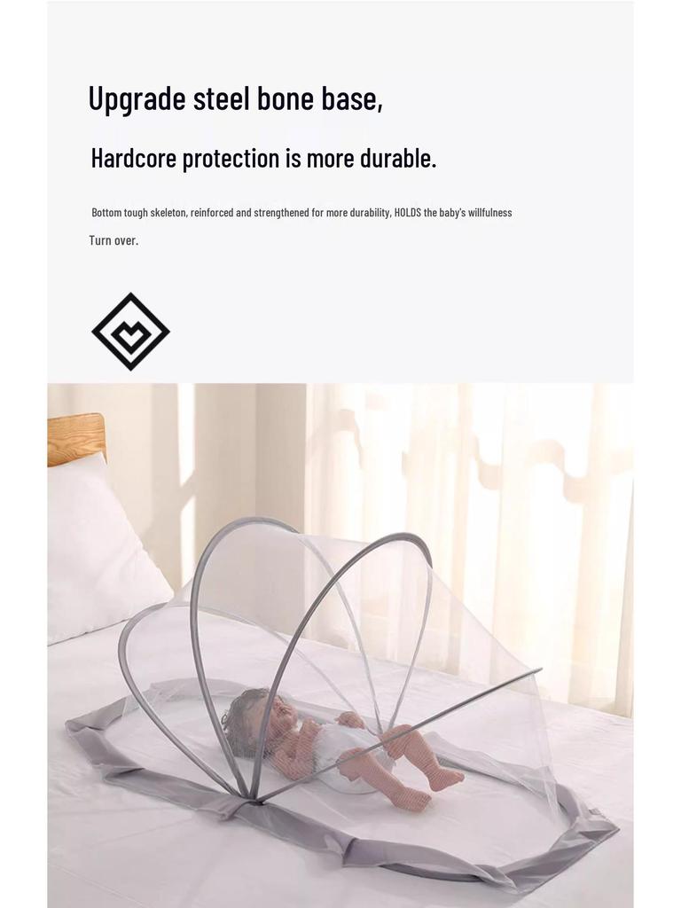 Universal Baby Crib Mosquito-Proof Blackout Cover - Foldable Newborn Infant Full Coverage Net
