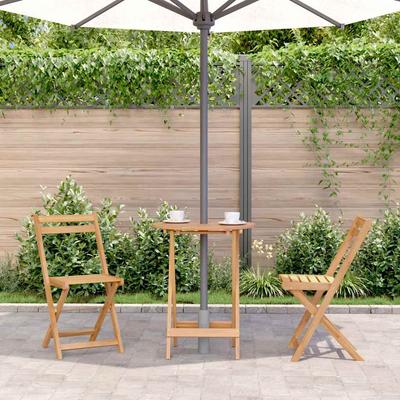 Foldable Garden Table 60 X 75 Cm Solid Acacia Wood