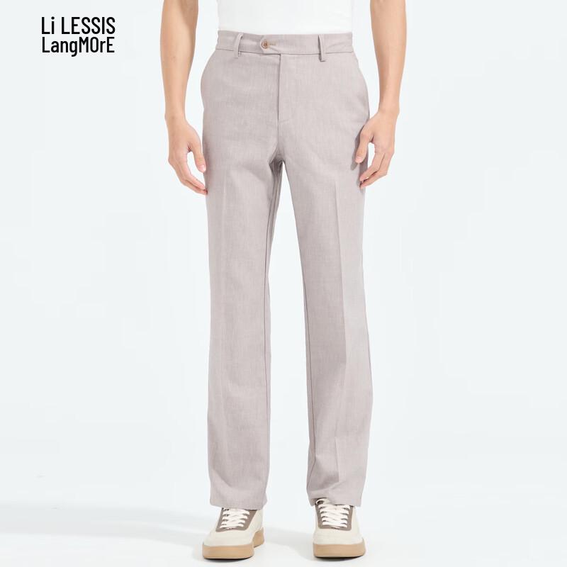 

Lilang Men s Italian-Inspired Linen Blend Straight Casual Pants 86