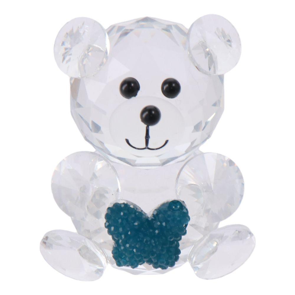 Colorful Crystal Bear Figurine Collection Crystal Pretty Glass Ornament  Home