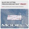 Model3 Car PLAID Logo Stickers ModelY Tail Tag Grid Decal Auto Metal Letter Decoration For Tesla Model 3 S X Y 2023
