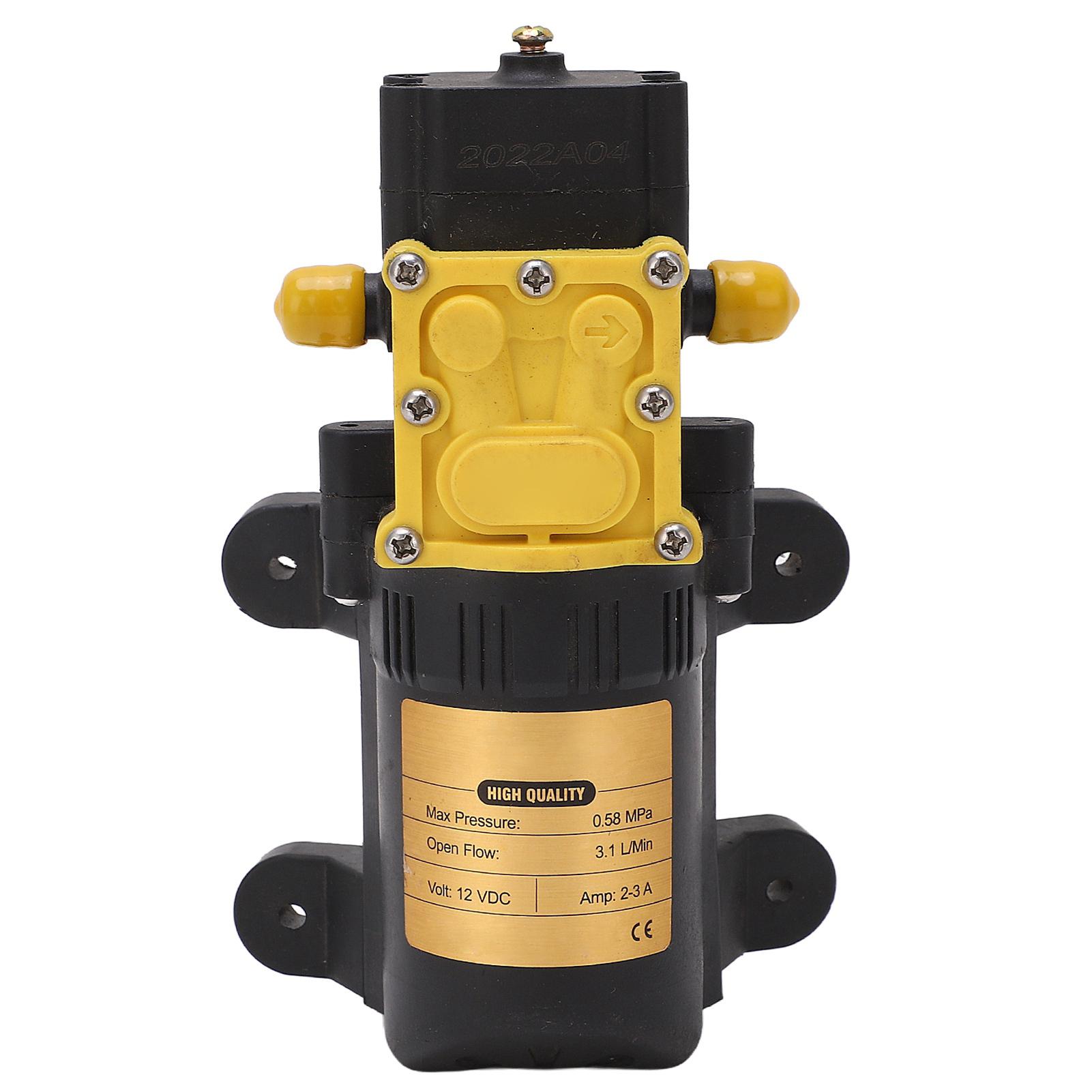 

Electric Diaphragm Pump Self Priming 2‑3A Low Current Diaphragm Pump for Water Delivery 12V