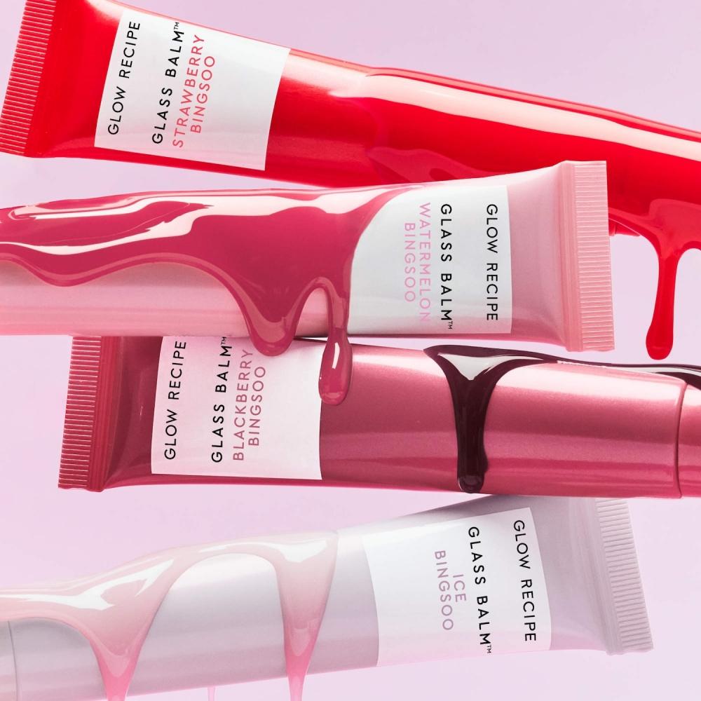 Glow Recipe Glass Balm Lippenpflege Für Glanz   Feuchtigkeit 0,52 Unzen 15 G Eisbehälter Gsoo Klar