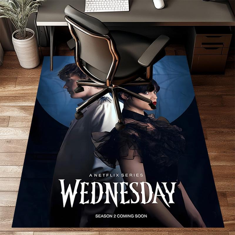 1pc Addams Family Wednesday5 Design Printed Area Rug Carpet for Bedroom Living Room Home Decor Rugs Mat Non Slip Mat Rug for Bedside