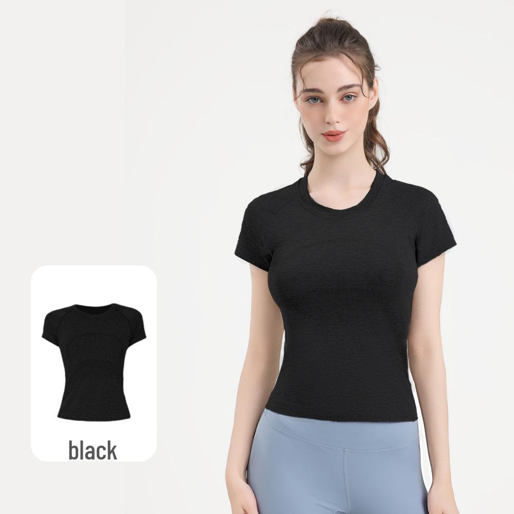 

New Women s Seamless Short Sleeve Yoga Top - Outdoor Sportswear M