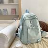 Schoolbag Backpack Women's Rope 1011 New Light Commuter Versatile Trendy College Student Casual Fashion Large Capacity Travel Backpack