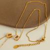 Hot Sale ins Wind Exquisite Clover Necklace Titanium Steel Cross White Bead Clavicle Chain Versatile Jewelry