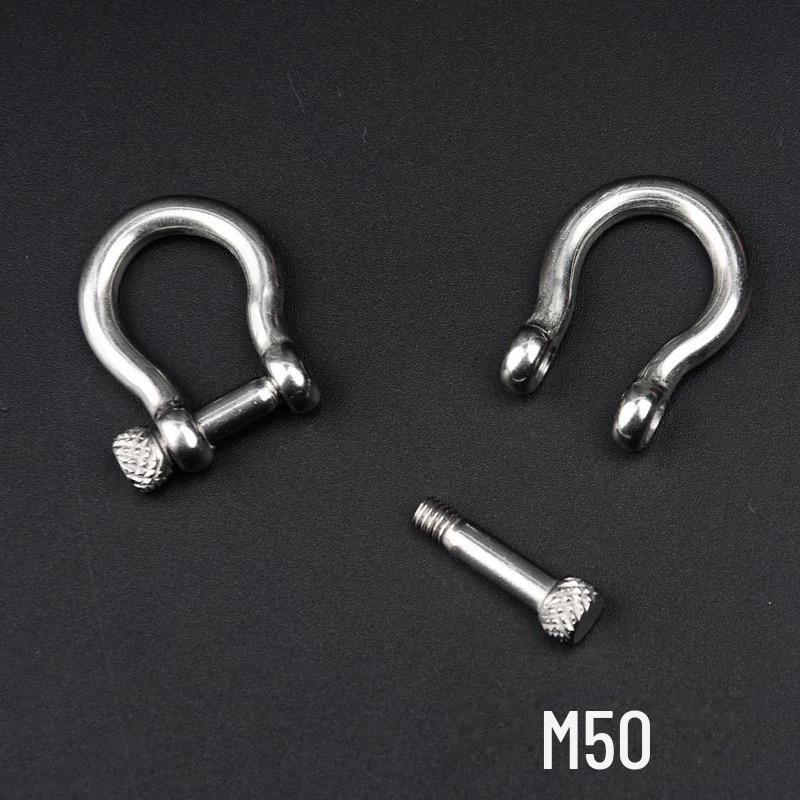 304 Stainless Steel U-Shaped Horseshoe Buckle for DIY Accessories and Umbrella Rope Bracelet