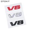 3D ABS Chrome Letters Car Fender Badge Sticker V8 Emblem Logo S600 W222 S500 W140 CL600 M275 CLS63