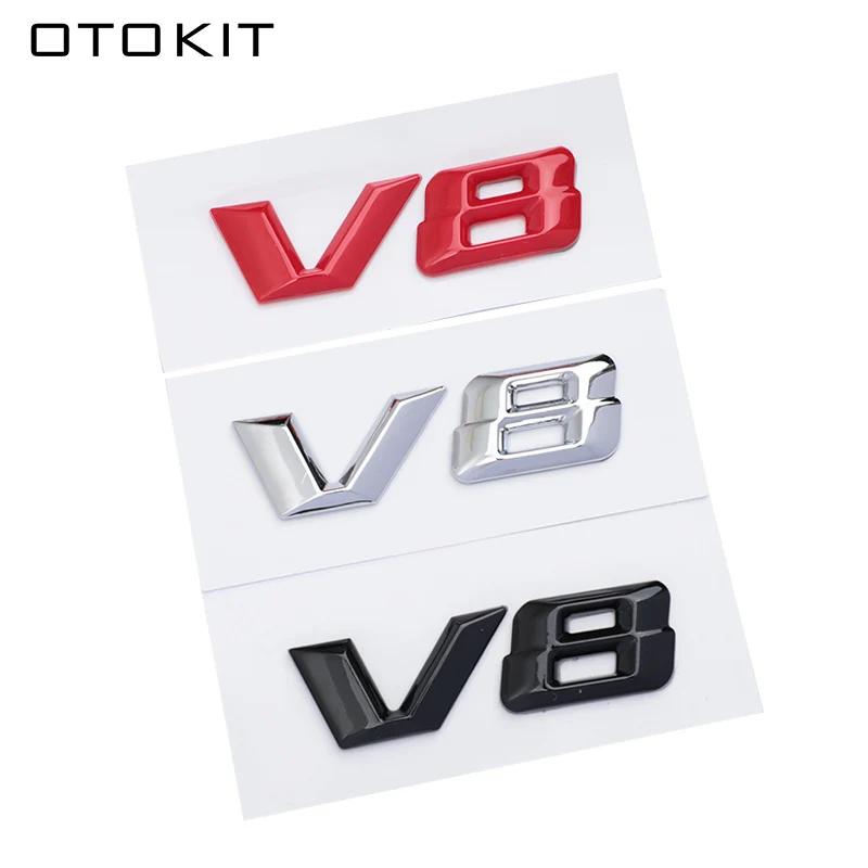 3D ABS Chrome Letters Car Fender Badge Sticker V8 Emblem Logo S600 W222 S500 W140 CL600 M275 CLS63