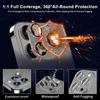 Full Cover Metal Camera Glass For iPhone 16 Pro Max 13 12 Mini For iPhone 15 14 11 Pro Max 16 Plus Camera Protection Glass