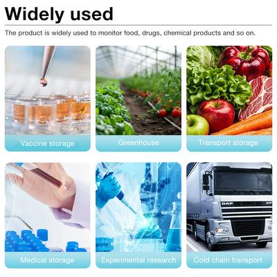 -30~70℃ USB Temperature Logger LCD Display Temperature Datalogger 65000 Sets PDF Recorder Datalogger for Food Drug Cold-chain