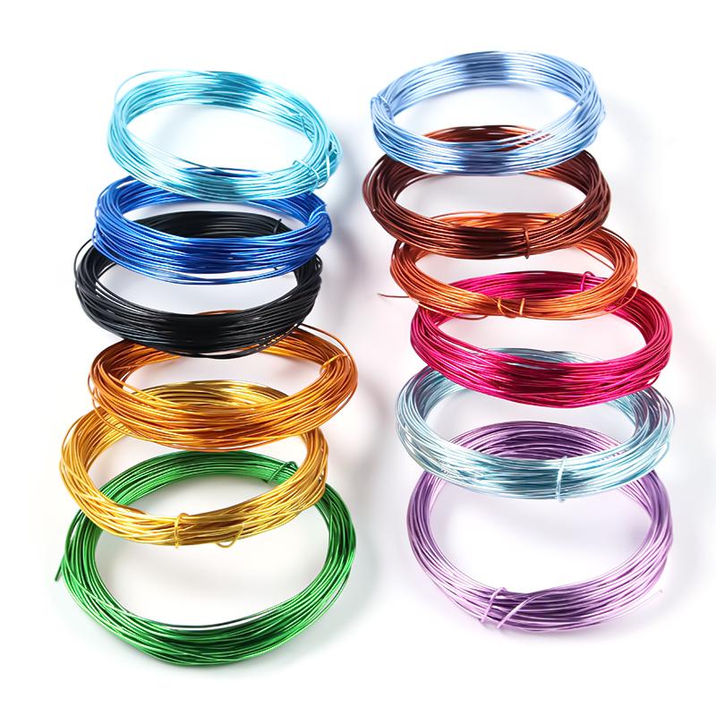 10M/rolls 0.6-1.2mm Anadized Aluminum Wire Versatile Handmade Crafts Metal Wire for Jewelry Making Beading Necklace Bracelet