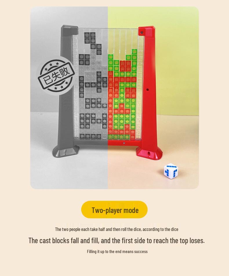 3D Tetris Crystal Puzzle Toy for Logical Thinking Training