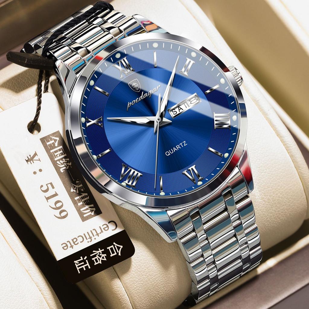 Ultra-Thin Men'S Watch Waterproof Luminous Calendar Watch