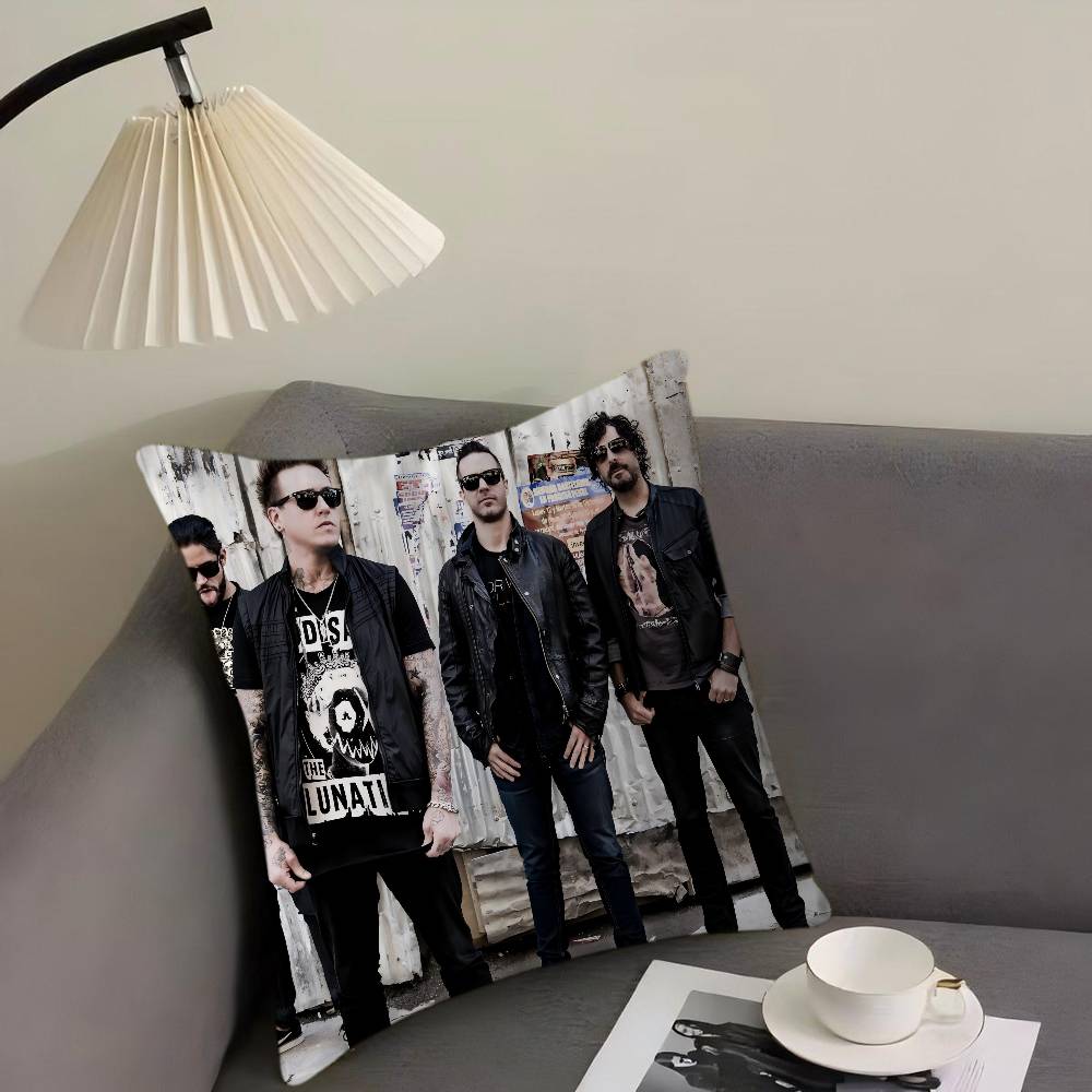 

P-Papa Roach Music Art Pillowcase Toon Gift Cushion Cover Bedroom Home Sofa Chair Seat Decor Pillow Case 16x16Inch