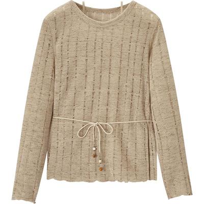 Aijutu Women's Two-Piece Long Sleeve Knit Sweater