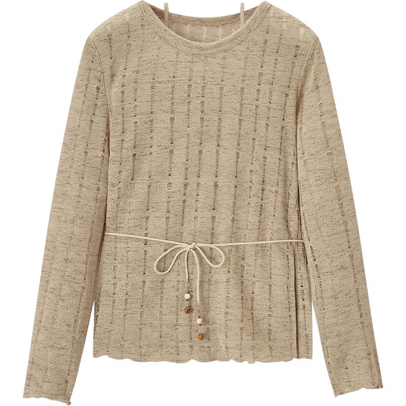 Aijutu Women s Two-Piece Long Sleeve Knit Sweater L