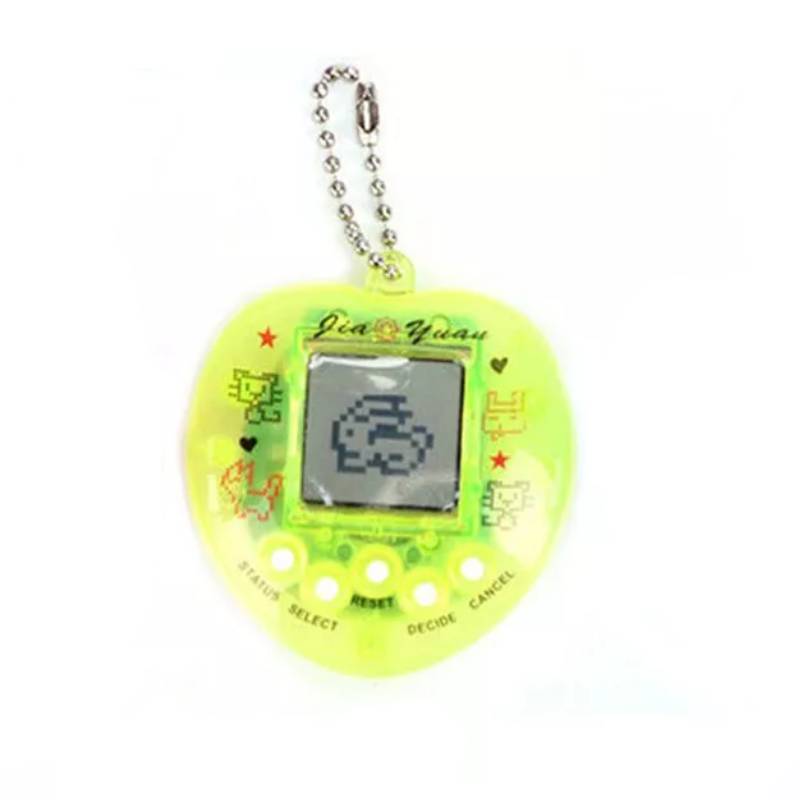 

Virtual Electronic Tamagotchi Cyber Pet Retro Toy Game Nostaic 90s Keyring зелений