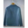 White Black Blue Travel Quality Men's Casual Suit Autumn Cotton Linen Loose Solid Color Thin Regular Casual Suit Jacket