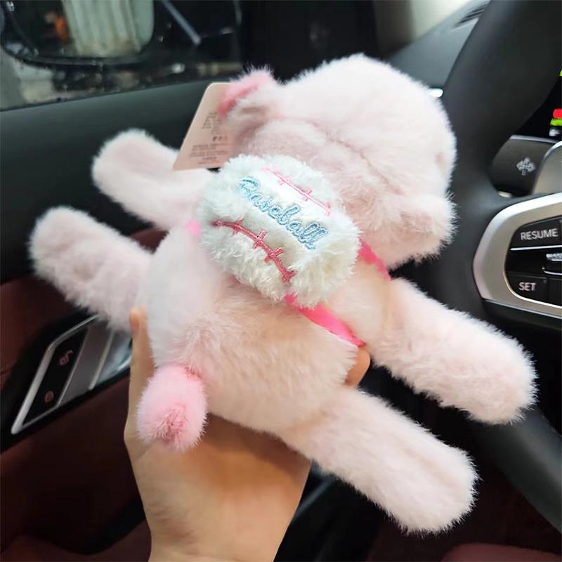 Kawaii Funny Capybara Plush Clap Circle Hand Ring For Women Girls Cartoon Cute Capybara Wristband Bracelet Children Gifts