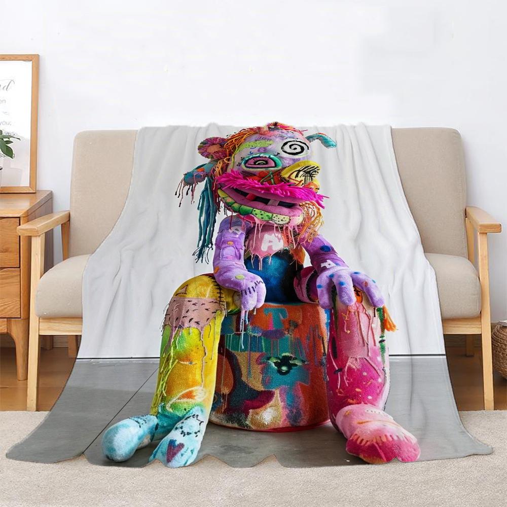 Artist Bjarne Melgaard Designer Blanket King Size Microfiber Bedding Fluffy Soft Blankets Sofa Decoration Bed Throw Beach Towel