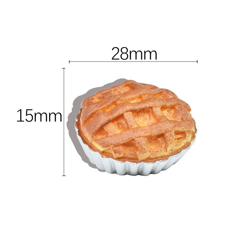 

Dollhouse Miniature Cake Dessert Biscuit Tray Fork Model Kitchen Tableware Food Decor Toy Doll House Accessories E 1Pc
