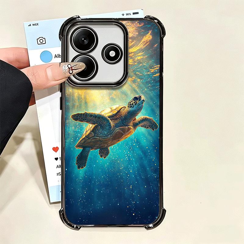 Summer Sea Turtle Cute Soft Phone Case For Xiaomi Poco X7 X8 Pro Max X6 X5 X3 F8 Ultra F7 M8 M7 M5S Redmi 15C 15A 15 14C 13C 12C