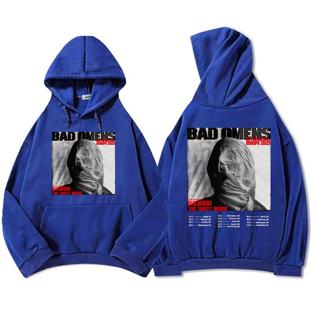 BAD OMENS Do You Feel Love Europe Tour Hoodies Rock Band Fashion Graphic Sweatshirts Long Sleeve Fleece Hooded Pullovers Unisex