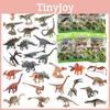 Realistic Dinosaur Figurines Set Including Velociraptor Tyrannosaurus Triceratops And Stegosaurus Models For Kids And Collectors