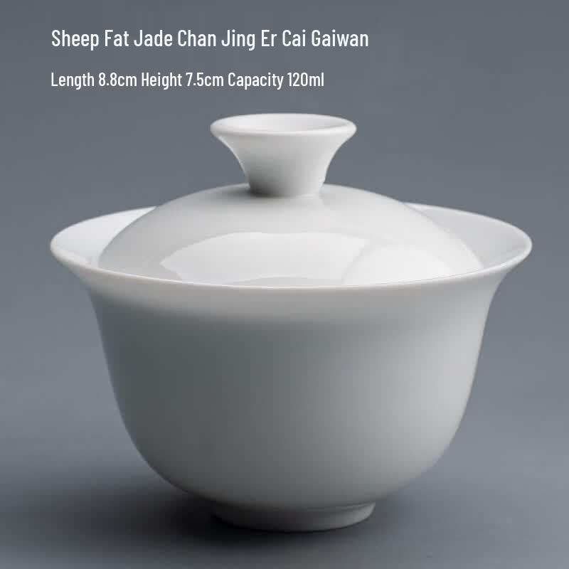 Pomelo Bloom Blue and White Ceramic Gaiwan