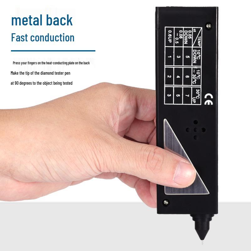 Diamond Tester & Thermal Conductivity Meter for Jadeite, Jade, and Gemstones - Jewelry Hardness Detector Tool