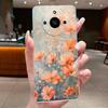 Hülle Für Realme 11 Pro+ 5G Hülle Luxus Mode Schmetterling Blume Transparent Weich TPU Silikon Handyhülle Für Realme 11 Pro Plus Hülle