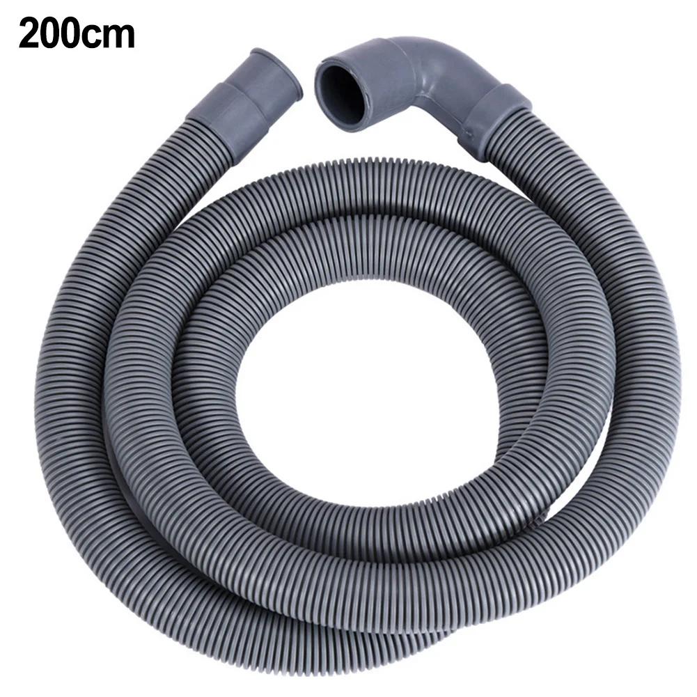 

Long Drain Hose Extension Pipe For Washing Machines And Dishwashers With Anti Corrugated Design And Secure Clip Option