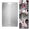 Meat Cutting Board Double Side Chopping Boards Unique Cutting Boards Stainless Steel Texture Suitable for Everyday Use