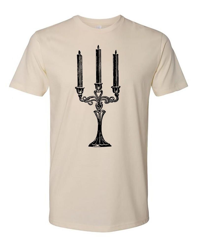 Cottage Cult Clothing Tee T Shirt Cotton Goth Witch Occult Victorian Candelabra