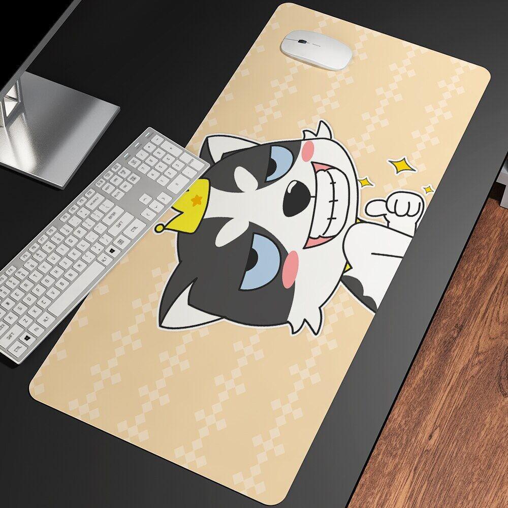 

Большой симпатичный офисный коврик для мыши для ПК, игровой коврик для мыши с замком, мягкий игровой коврик для мыши, нескользящий резиновый коврик для компьютерного стола