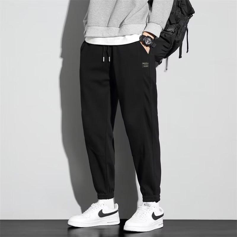 

Winter velvet casual sweatpants men s fashion trend youth corset sweatpants M