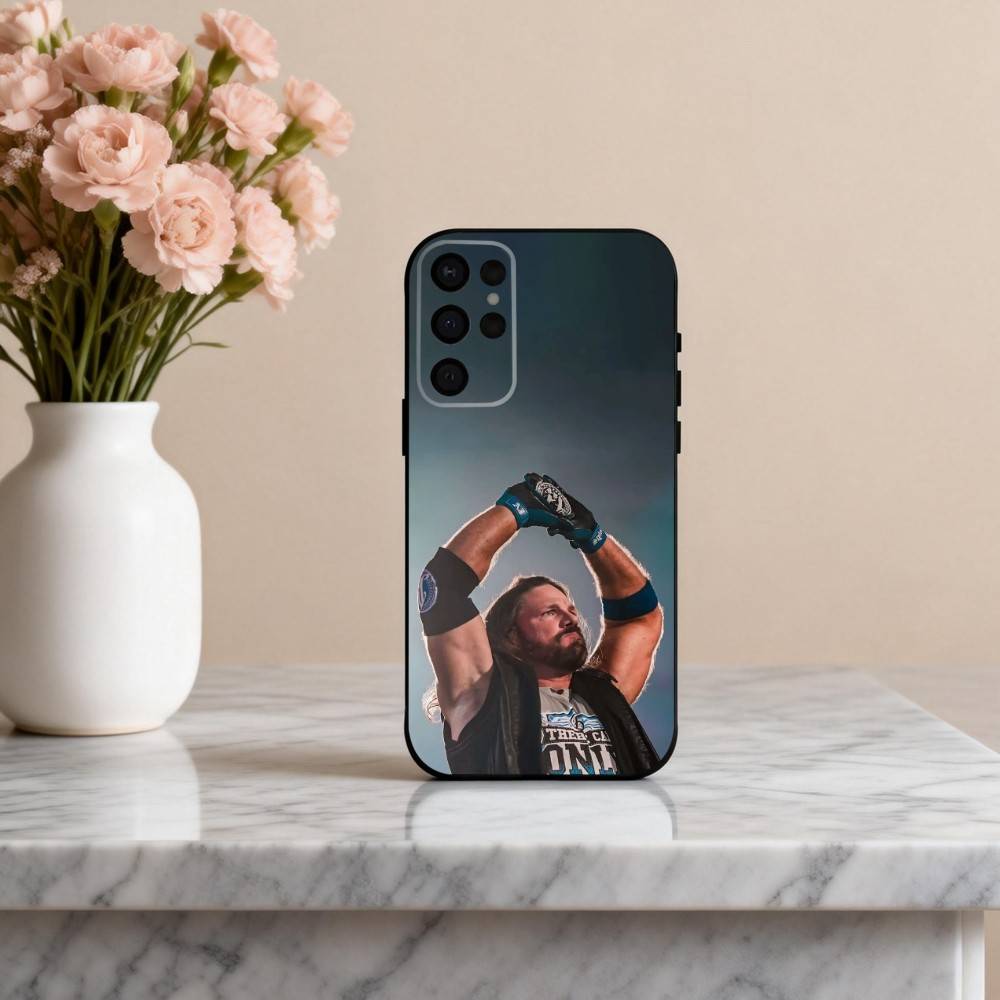 A-Aj Powerful S-Styles-S  Phone Case For Samsung S25,24,23,22,30,21,10,9,Ultra,Plus,Lite,FE,4,5 G Soft Black Case