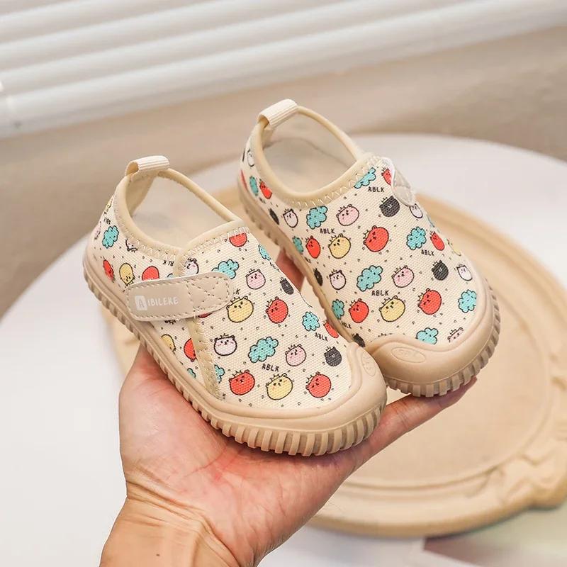 Herbst Baby Mädchen Freizeitschuhe Kinder Sneaker Cartoon Kleinkind Kleinkind Schuhe Weiche Sohle Rutschfest Kindergarten Sportschuhe