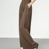 Textured Wide Leg Pants Women's High Waist Summer Straight Loose Broad Leg Thin Fabric Flared Casual Slimming Culottes