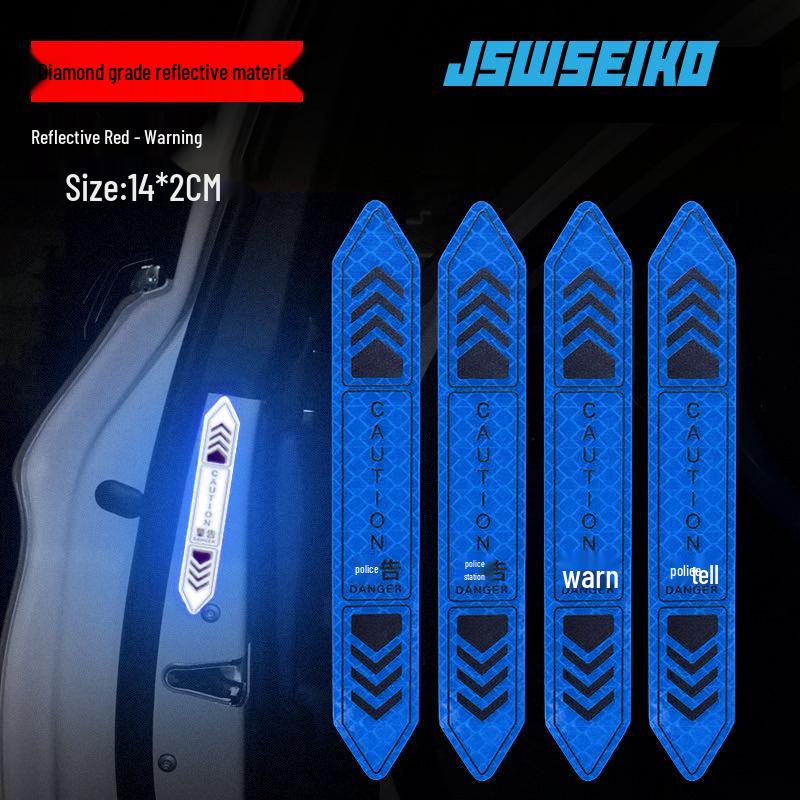 Светоотражающая наклейка-предупреждение о безопасности на дверь автомобиля - Наклейка-полоска для защиты от царапин