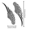 1pair Car Auto Motorcycle Body Sticker 3D Eagle Angel Wings Badge Style ABS Decals Silver/Gold Exterior Accessories