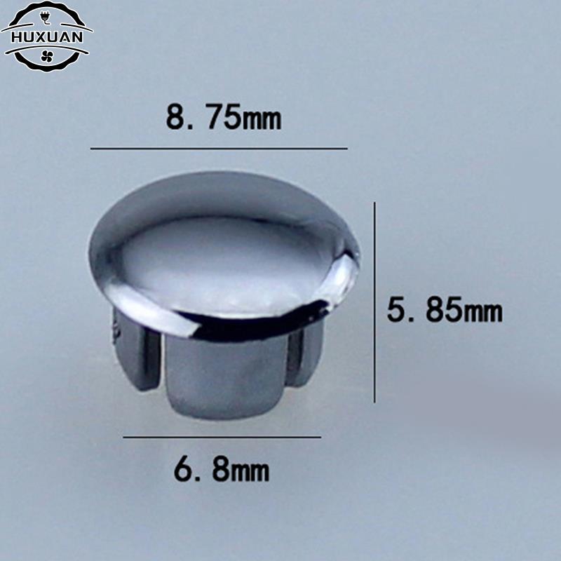 10pcs Faucet Handle Accessories Fixing Screw Handle Hot And Cold Water Sign Switch Red And Blue Label Decorative Cover